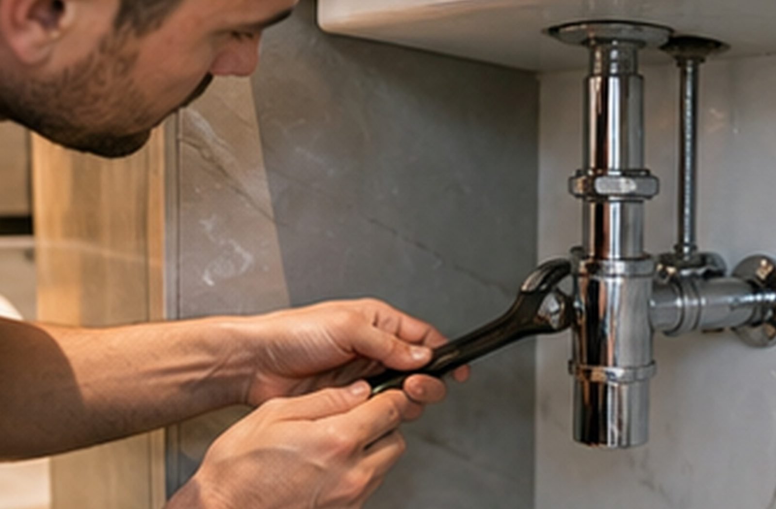 Pipe Replacement finished plumbing repair image